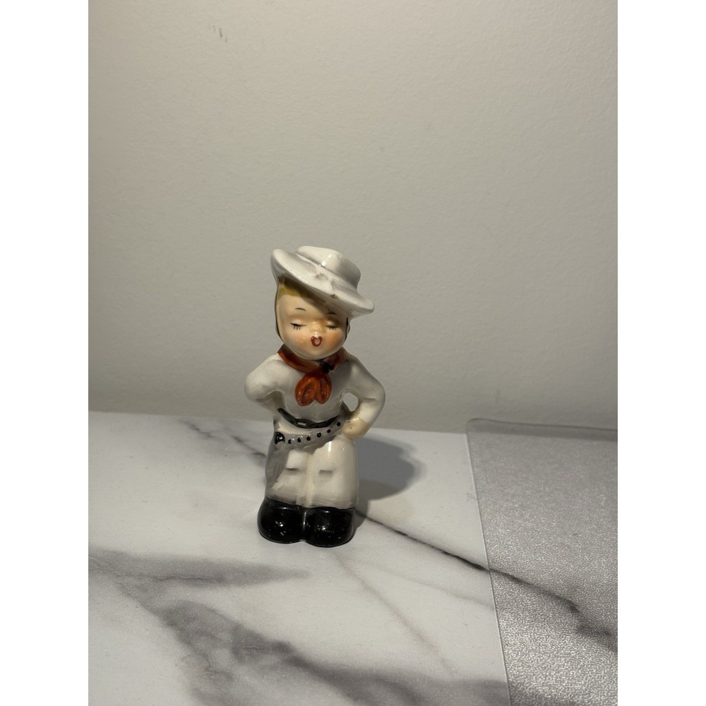 Veg Napco Kissing Cowboy‎ Pepper Shaker Only MCM Rare